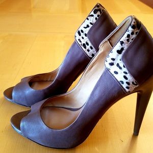 L.A.M.B peep toe pumps
